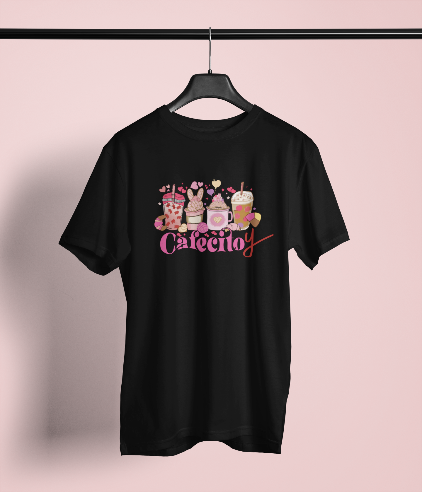 BUT FIRST CAFECITO Y CHISMECITO GRAPHIC TEE SHIRT