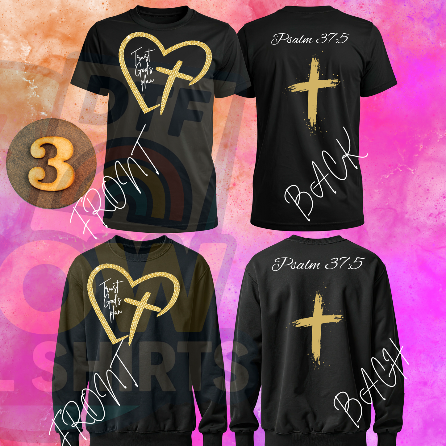 TRUST GOD’S PLAN SHIRT AND SWEATSHIRT