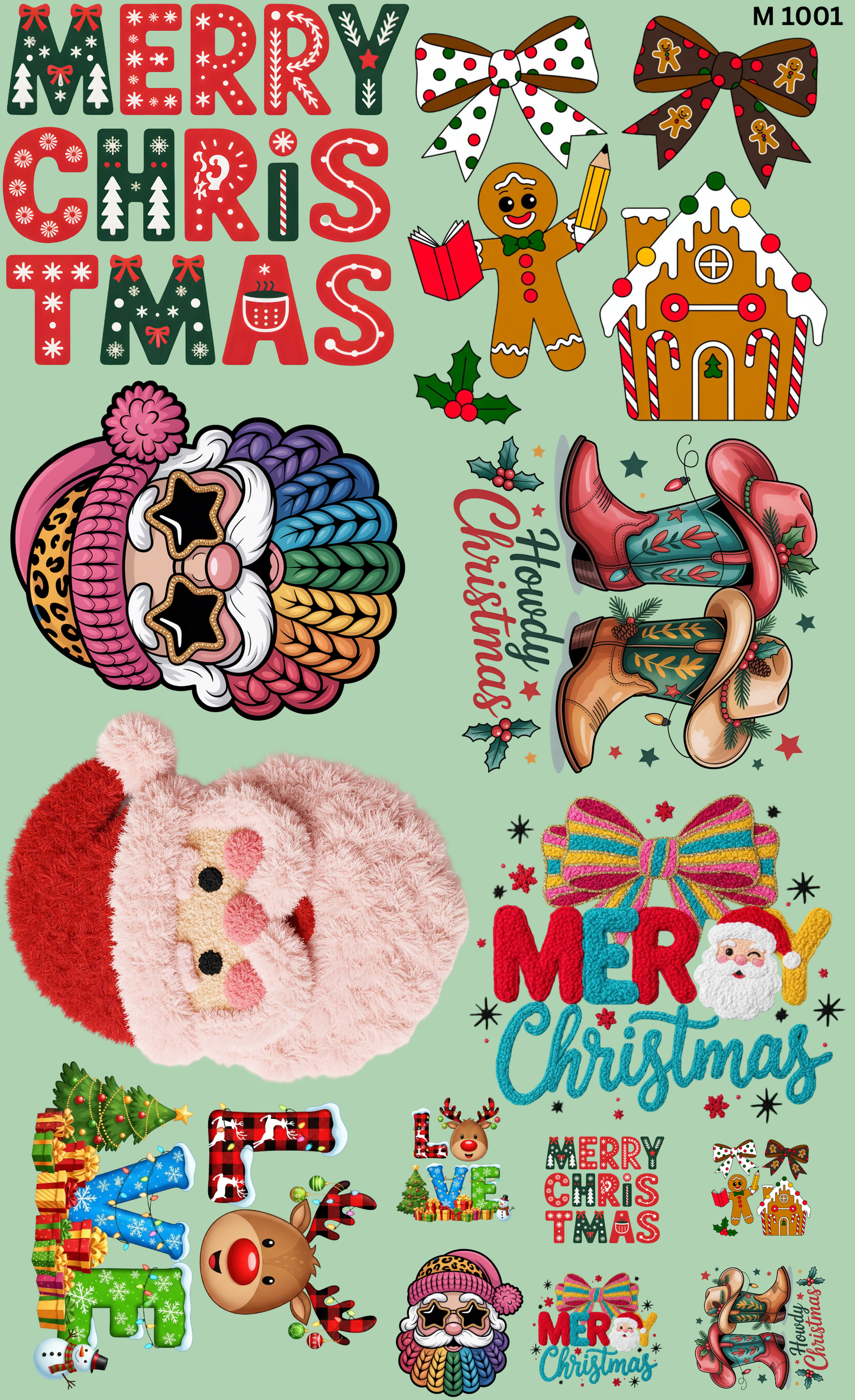 Gang Sheet Navidad Divertida