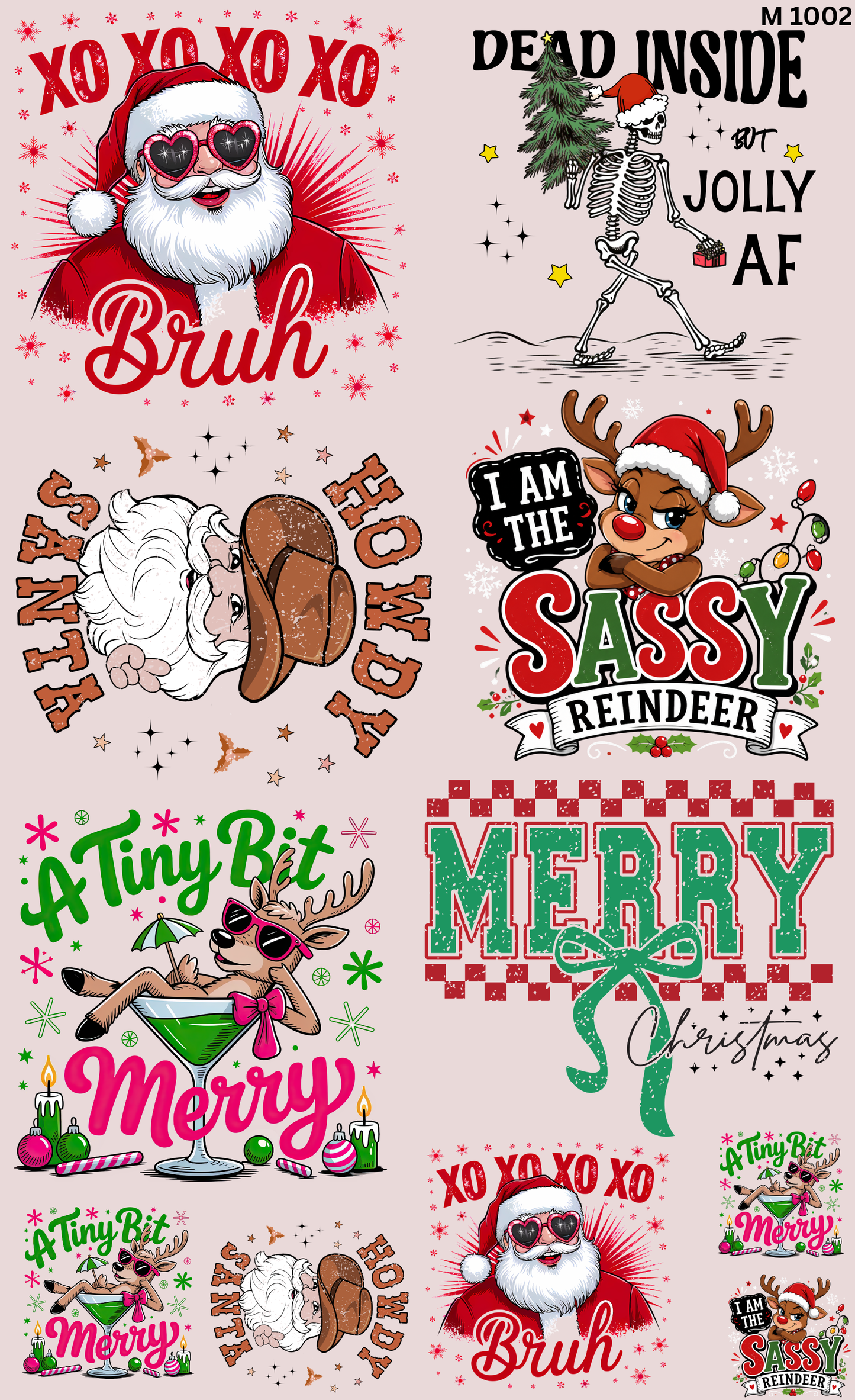 Gang Sheet Navidad Divertida