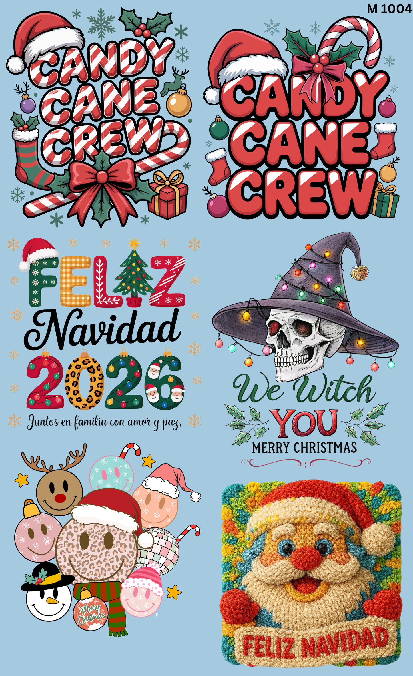 Gang Sheet Navidad Divertida