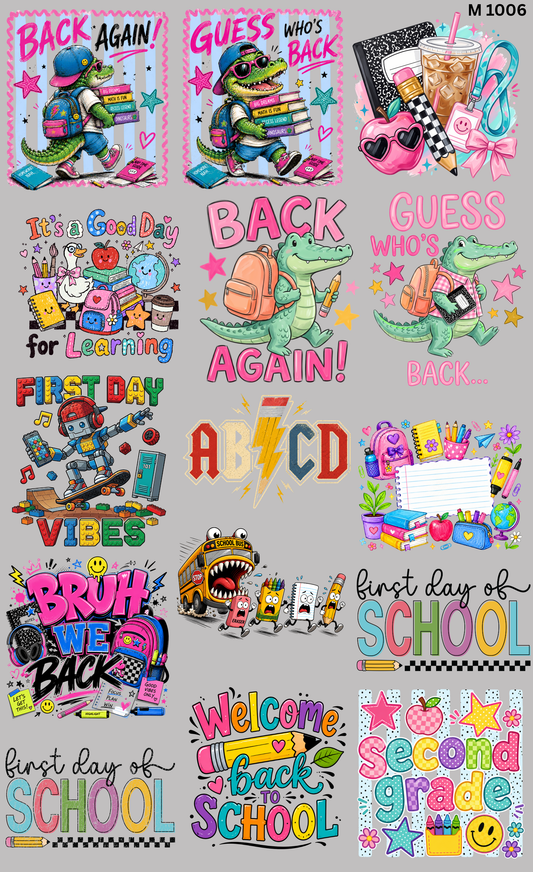 Back to school (de vuelta a la escuela)