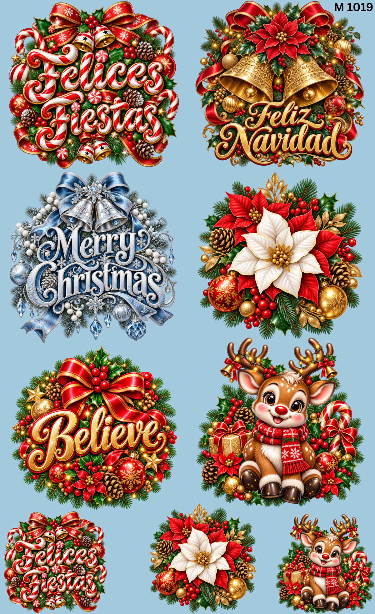 Gang Sheet Navidad Divertida