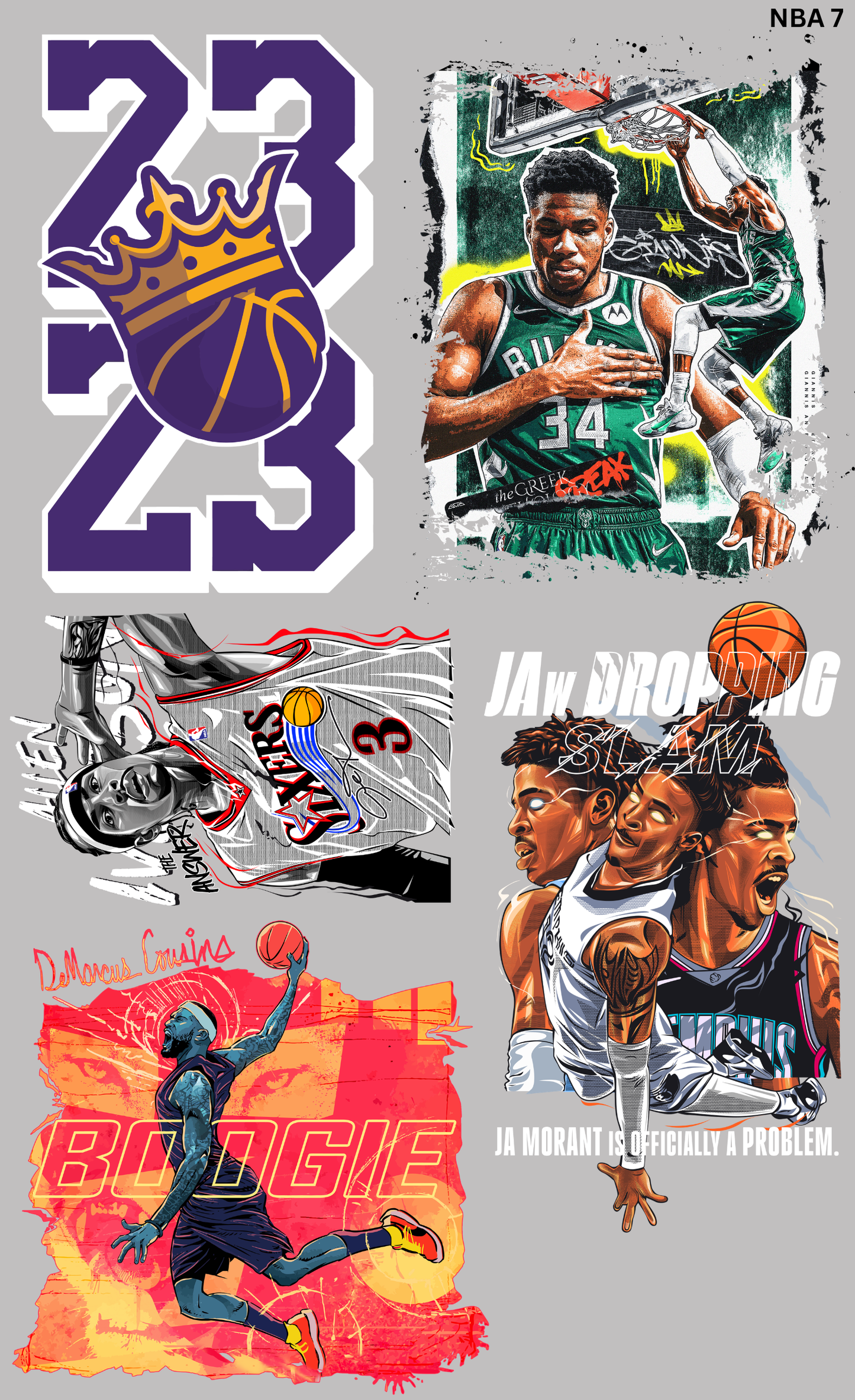 Yarda DTF Basketball Premium | Diseños Deportivos Listos para Planchar | Alta Calidad