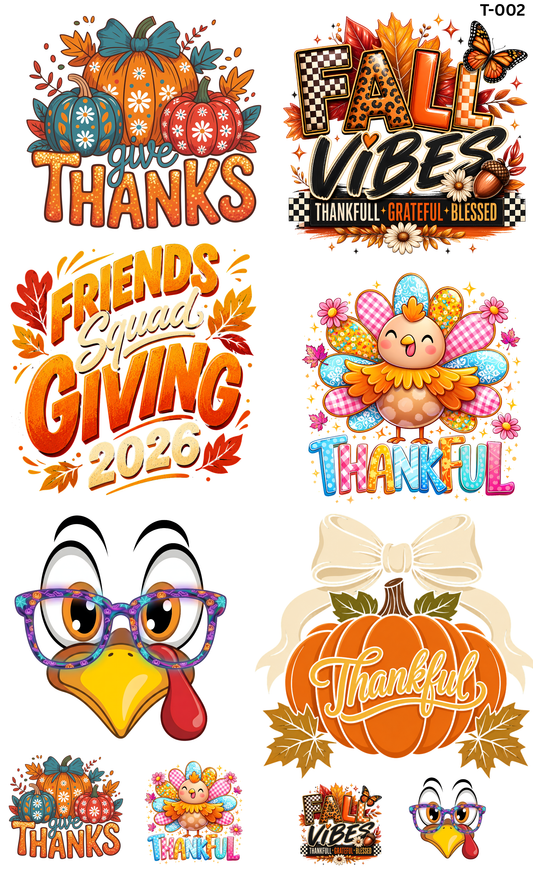 Yarda DTF Thanksgiving T-002 | 22×36