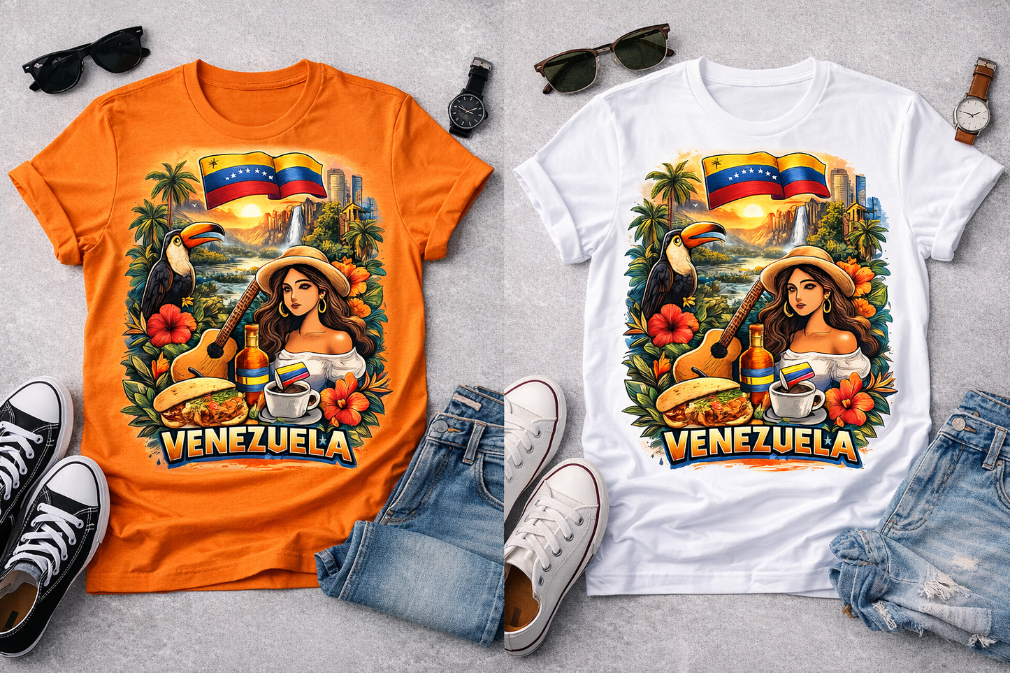 VENEZUELAN GRAPHIC UNISEX T-SHIRT
