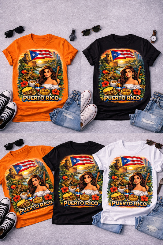 PUERTO RICO GRAPHIC UNISEX T-SHIRT