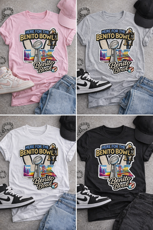 Benito superbowl shirt