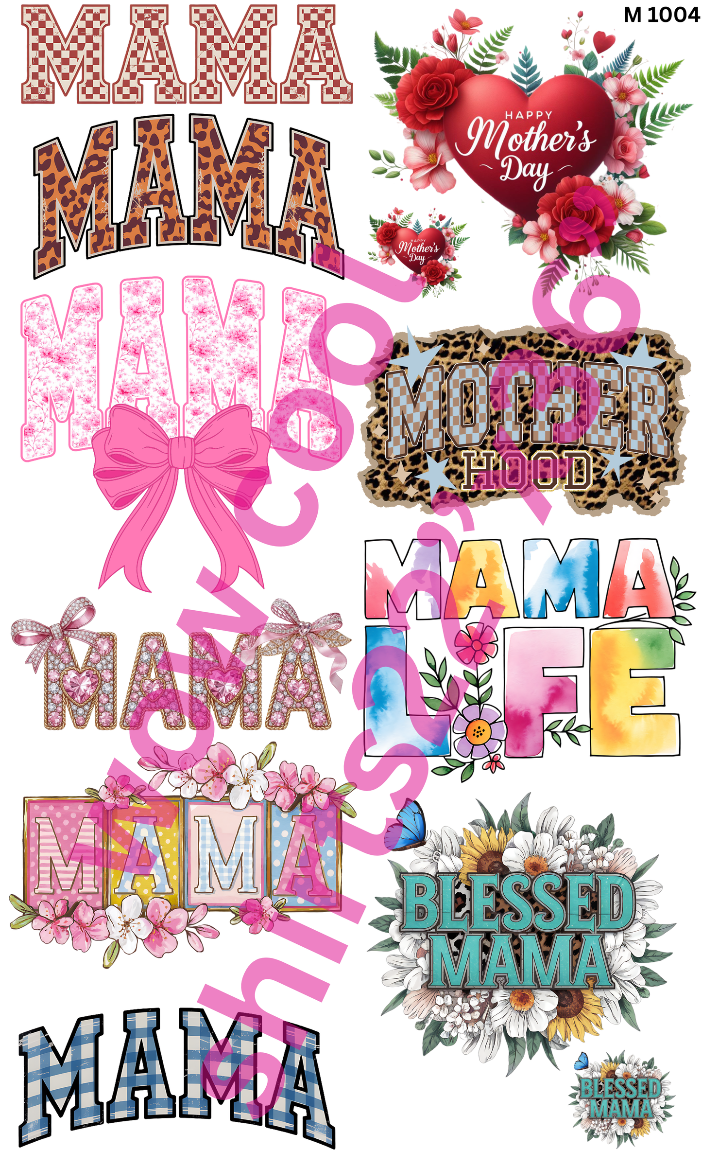 "Happy Mother's Day gang sheet