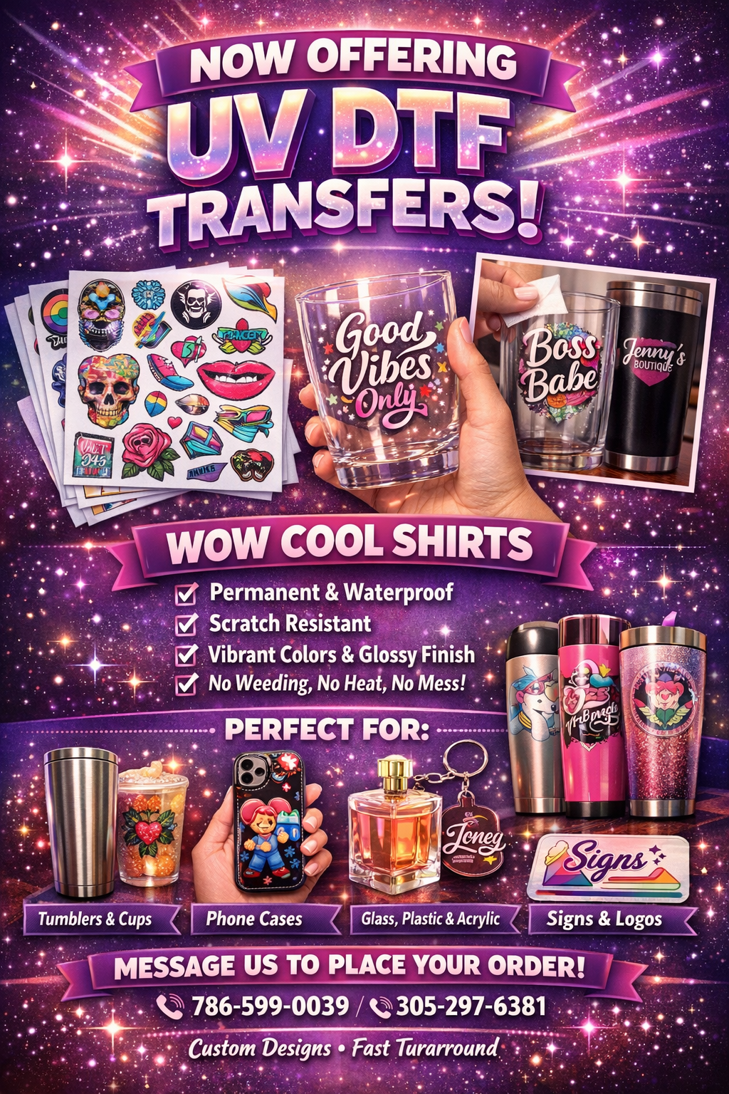 UV DTF Transfers